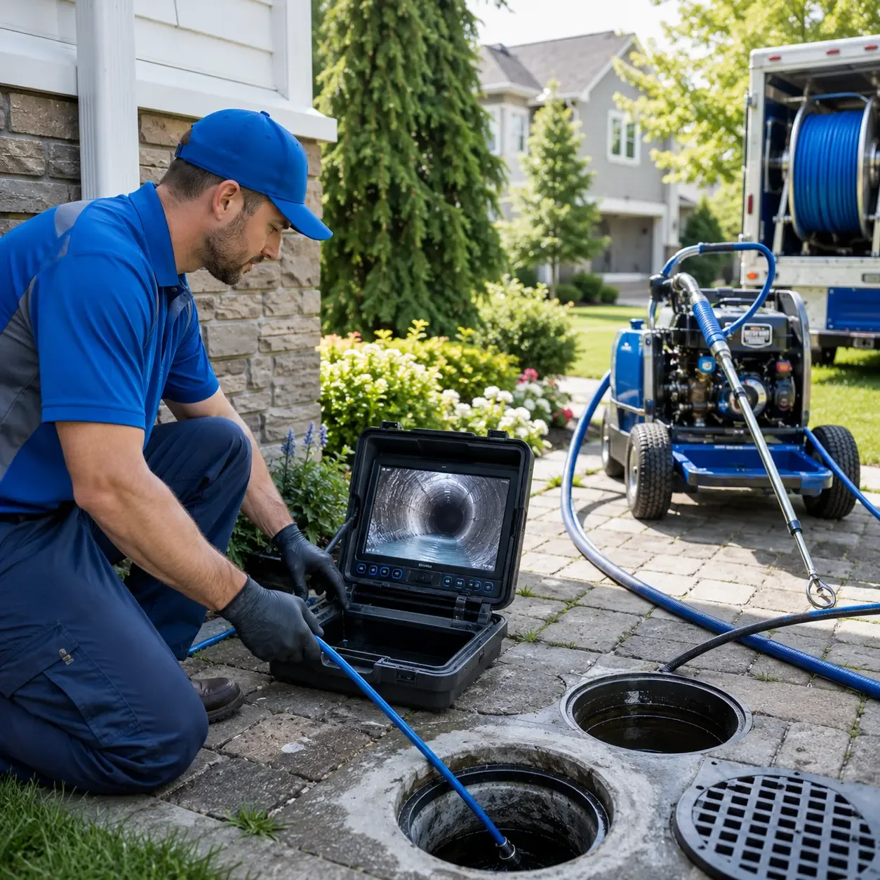Outdoor drain cleaning professionals serving Rumford, RI