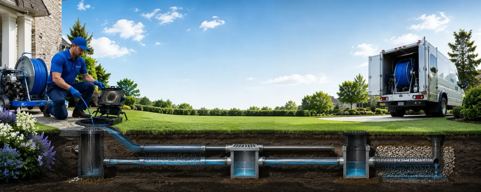 Outdoor drain cleaning information for Rumford, RI